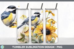 Pretty Chickadee Bird Tumbler | Bundle 20 oz Skinny Tumbler Product Image 5
