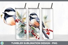 Pretty Chickadee Bird Tumbler | Bundle 20 oz Skinny Tumbler Product Image 7