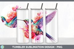Pretty Hummingbird Bird Tumbler | Bundle 20 oz Skinny Tumble Product Image 7