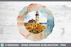 Pretty Lighthouse Wind Spinner | Bundle Spinner Designs Product Image 5
