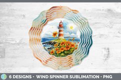 Pretty Lighthouse Wind Spinner | Bundle Spinner Designs Product Image 6