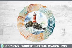 Pretty Lighthouse Wind Spinner | Bundle Spinner Designs Product Image 7