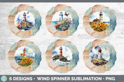 Pretty Lighthouse Wind Spinner | Bundle Spinner Designs Product Image 2