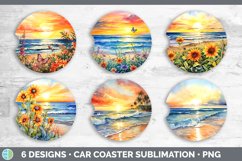 Pretty Beach Car Coaster | Bundle Coaster Designs Product Image 2