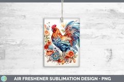 Watercolor Chicken Air Freshener | Bundle Car Freshener Desi Product Image 3