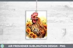 Watercolor Chicken Air Freshener | Bundle Car Freshener Desi Product Image 4