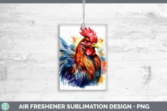 Watercolor Chicken Air Freshener | Bundle Car Freshener Desi Product Image 6