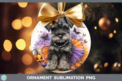 Dogs 04 Halloween Miniature Schnauzer Ornament Sublimation B Product Image 1