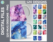 Watercolor Mug Wrap PNG Sublimation Designs Mega Bundle Product Image 28