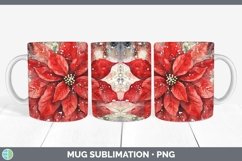 Christmas Poinsettia Mug Wrap | Bundle Coffee Cup Designs Product Image 2