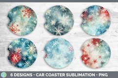Christmas Christmas Snowflakes Car Coaster | Bundle Coaster Product Image 2
