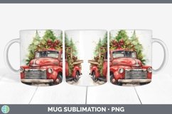 Christmas Vintage Truck Mug Wrap | Bundle Coffee Cup Designs Product Image 2