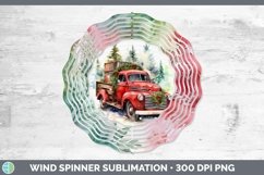 Christmas Vintage Truck Wind Spinner | Bundle Spinner Design Product Image 4