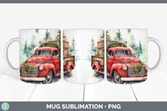 Christmas Vintage Truck Mug Wrap | Bundle Coffee Cup Designs Product Image 3