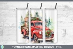 Christmas Vintage Truck Tumbler | Bundle 20 oz Skinny Tumble Product Image 3