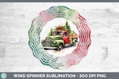 Christmas Vintage Truck Wind Spinner | Bundle Spinner Design Product Image 5