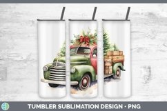 Christmas Vintage Truck Tumbler | Bundle 20 oz Skinny Tumble Product Image 4
