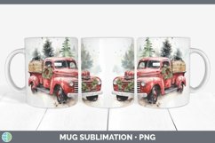 Christmas Vintage Truck Mug Wrap | Bundle Coffee Cup Designs Product Image 5