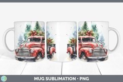 Christmas Vintage Truck Mug Wrap | Bundle Coffee Cup Designs Product Image 6