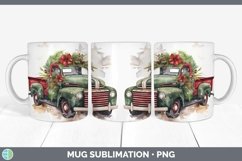 Christmas Vintage Truck Mug Wrap | Bundle Coffee Cup Designs Product Image 7