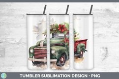 Christmas Vintage Truck Tumbler | Bundle 20 oz Skinny Tumble Product Image 7