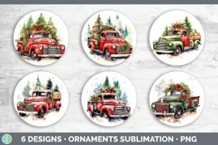 Christmas Vintage Truck Ornament | Bundle Bauble Designs Product Image 2