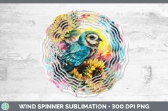 Pink Summer Owl Wind Spinner Sublimation Spinner Designs Product Image 1