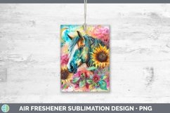 Pink Summer Horse Air Freshener Sublimation Car Freshener De Product Image 1