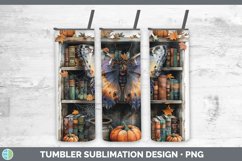 Book Halloween Butterfly Tumbler Sublimation 20 oz Skinny Tu Product Image 1