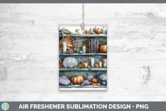 Book Halloween Seashell Air Freshener Sublimation Car Freshe Product Image 1