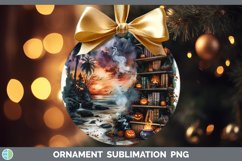 Book Halloween Beach Ornament Sublimation Bauble Designs Product Image 1