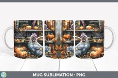 Book Halloween Chicken Mug Wrap Sublimation Coffee Cup Desig Product Image 1