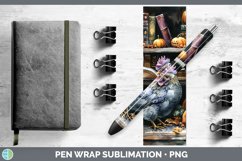 Book Halloween Chicken Pen Wrap Sublimation Epoxy Pen Design Product Image 1