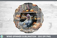 Book Halloween Chicken Wind Spinner Sublimation Spinner Desi Product Image 1
