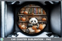 Book Halloween Panda Car Coaster Sublimation Coaster Designs Product Image 1