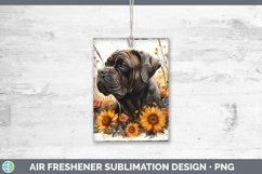 Autumn Sunflower Dog Cane Corso Air Freshener Sublimation Ca Product Image 1