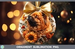 GorgeousAutumn Sunflower Dog Ornament design.