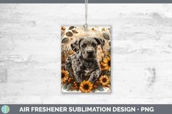 Autumn Sunflower Dog Great Dane Air Freshener Sublimation Ca Product Image 1