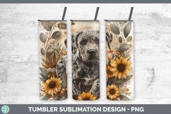 Autumn Sunflower Dog Great Dane Tumbler Sublimation 20 oz Sk Product Image 1