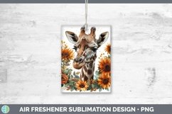 Autumn Boho Giraffe Air Freshener Sublimation Car Freshener Product Image 1