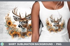 Autumn Boho Deer Shirt Sublimation Sublimation Background De Product Image 1