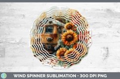 Autumn Boho Train Wind Spinner Sublimation Spinner Designs Product Image 1
