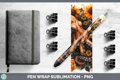 Autumn Boho Octopus Pen Wrap Sublimation Epoxy Pen Designs Product Image 1