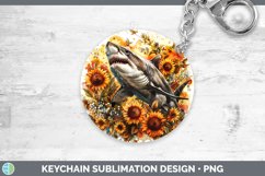Autumn Boho Shark Keychain Sublimation Keyring Designs Product Image 1