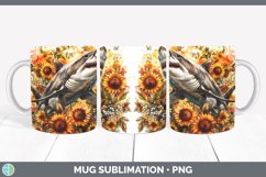 Autumn Boho Shark Mug Wrap Sublimation Coffee Cup Designs Product Image 1