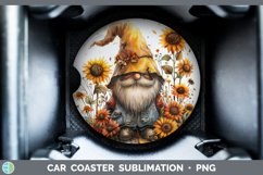 Autumn Boho Gnome Car Coaster Sublimation Coaster Designs Product Image 1