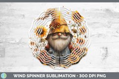 Autumn Boho Gnome Wind Spinner Sublimation Spinner Designs Product Image 1