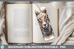 Autumn Boho Goat Bookmark Sublimation Printable Designs Product Image 1
