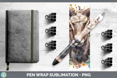 Autumn Boho Goat Pen Wrap Sublimation Epoxy Pen Designs Product Image 1