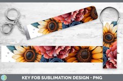 GorgeousSunflower Boho Key Fob design.